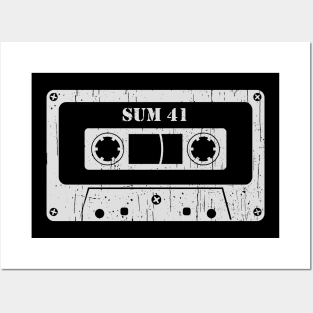 Sum 41 - Vintage Cassette White Posters and Art